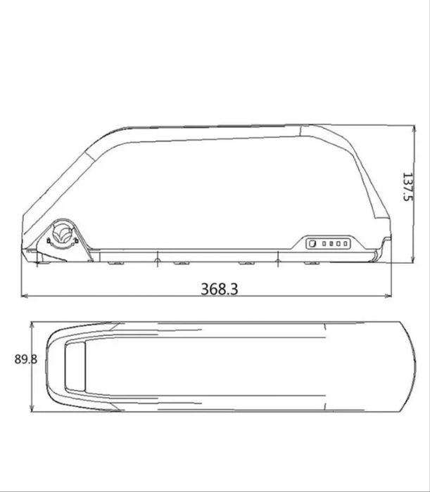 Аккумулятор 48V22Ah.батарея для электровелосипеда! В корпусі та без