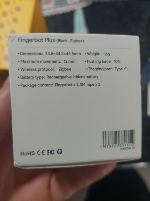 Fingerbot Plus Black Tuya