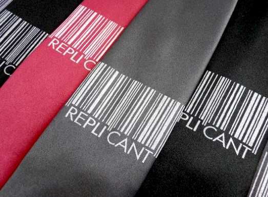 Krawat Blade Runner Łowca Androidów Replicant S-F Burgund Bordo