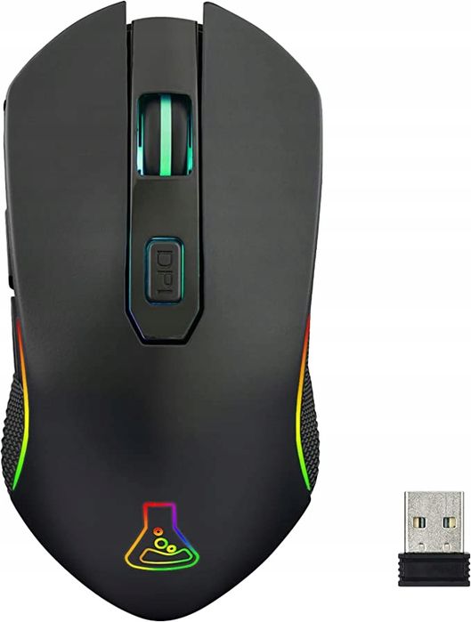 myszka bezprzewodowa the g-lab kult neon+ nadajnik+ usb-c