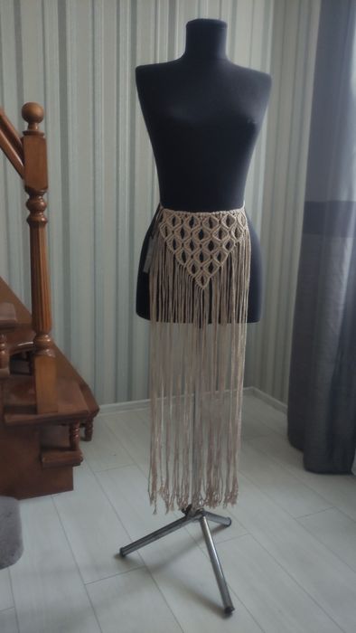 Фартух в етностилі припинда макраме