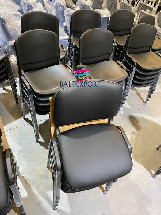 Cadeira Visitante Multiusos Escolar igreja Tecido Pele Sintética Nova