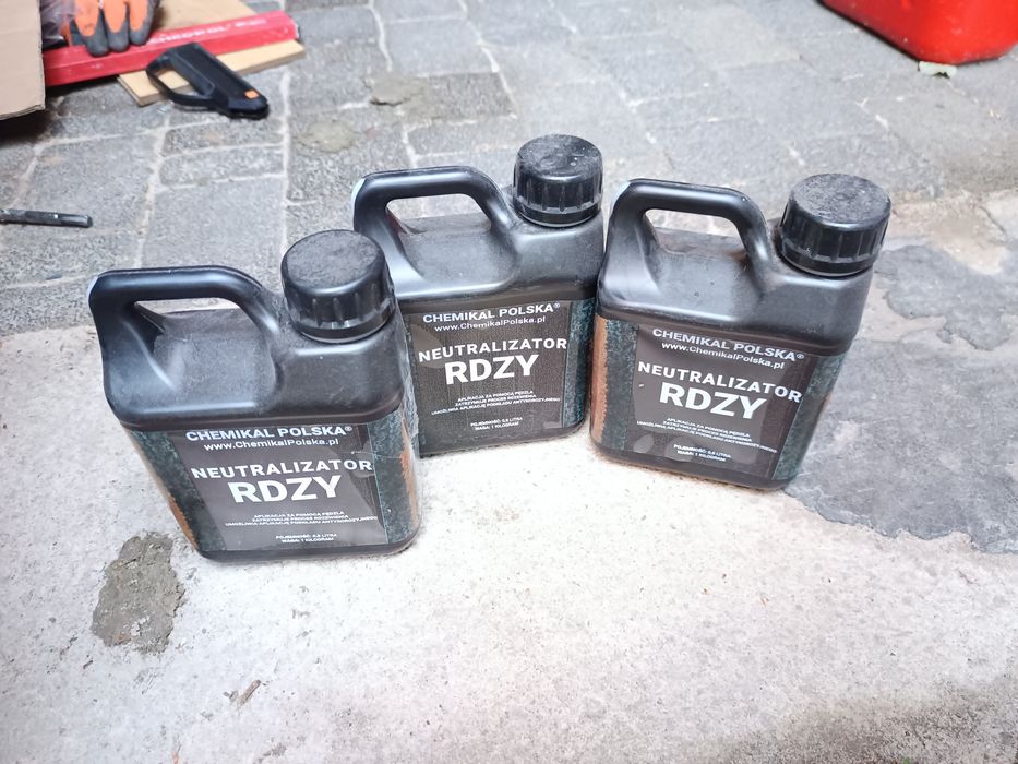 Neutralizator rdzy - 3 sztuki w jednej cenie