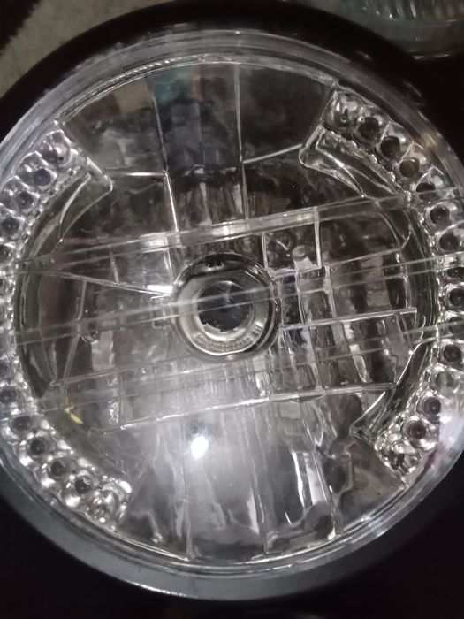 Conjunto de faróis e de moto Yamaha