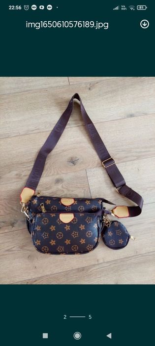 Torebka saszetka nerka Lv Louis Vuitton 3w1 multi pochette