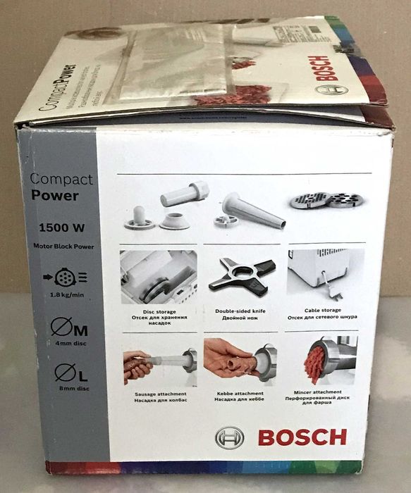 Мясорубка BOSCH MFW3520W, made in Poland, Original