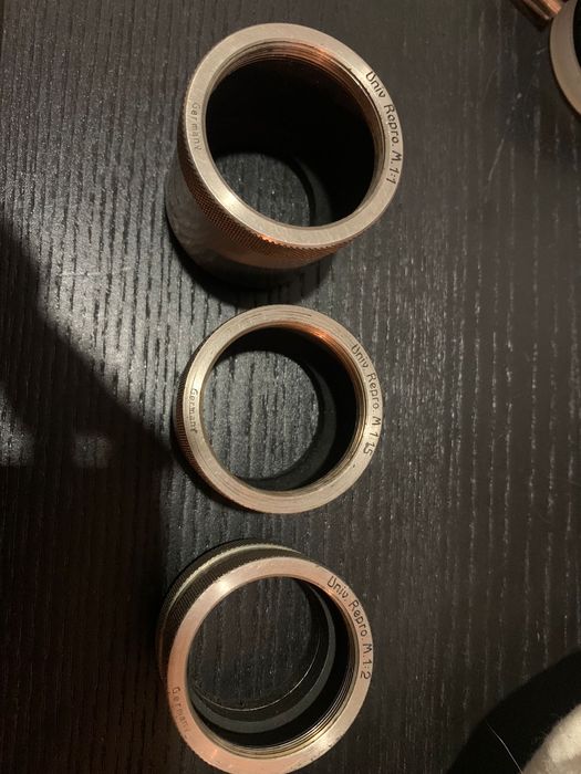 Tubos de Extensão Leitz Leica Univ Repro B - M 1:1, 1:1.5, 1:264551352211459121