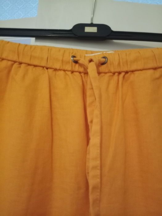 Calças Culotte de Linho Anne Weyburn (La Redoute) Tam. 40
