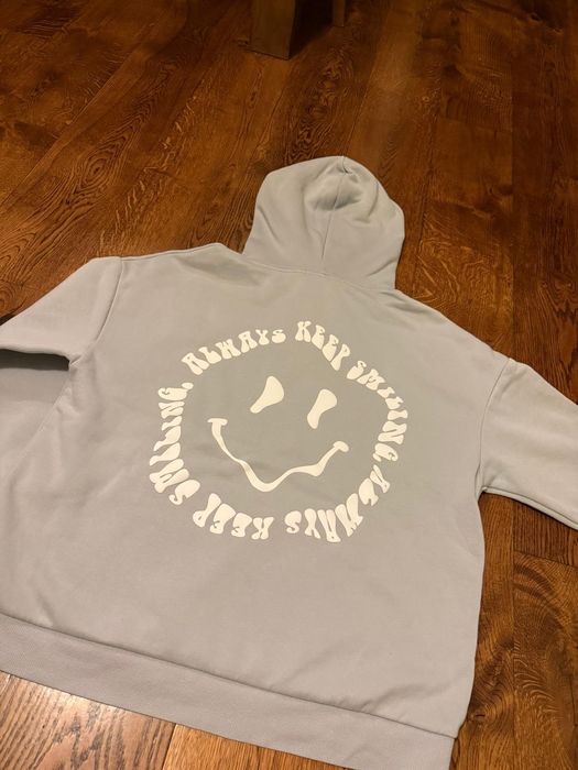 Szara bluza ocieplana 146-152