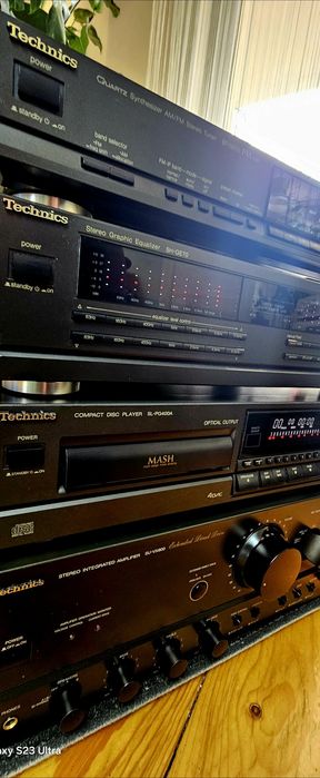 Technics SU-VX800,SL-PG400A,SH-GE70, ST-G570 wieża audio  bdb. stan