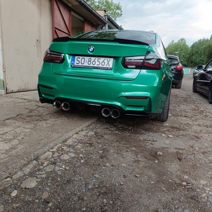 BMW F30 F31 Dokładka Tylnego Zderzaka Dyfuzor M3 Look Czarny Połysk