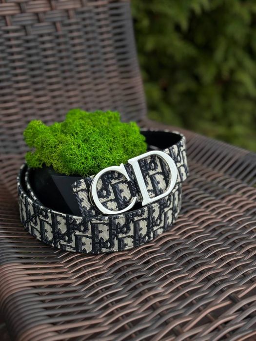 Ремінь Dior унісекс | стильний ремінь Діор | подарунковий комплект