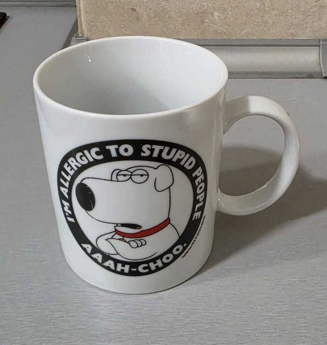 Family Guy Mug: I'm Allergic to Stupid People