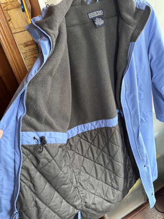 Пальто парка блакитне land's end landsend M