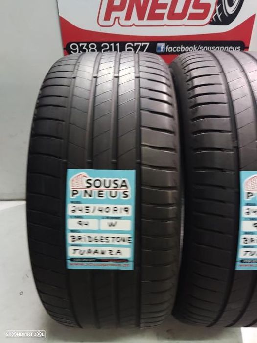 2 pneus semi novos 245-40r19 bridgestone - oferta dos portes