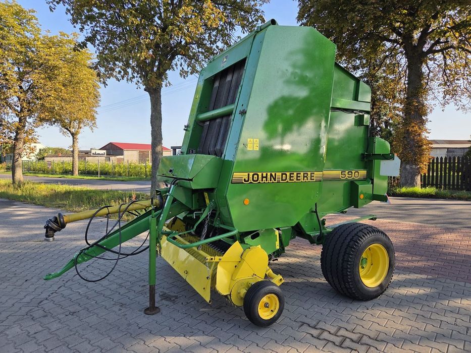 John Deere 590 Pasowa Zadbana Jak nowa Rotor Siatka/Sznurek Noże Oryginał  Prasa pasowa używana