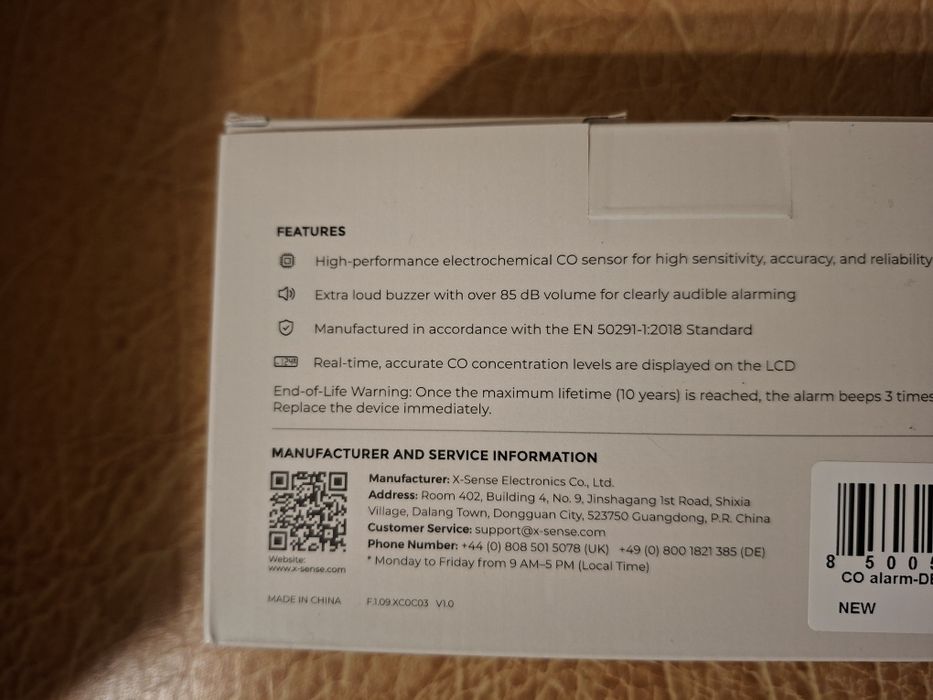 DETEKTOR X-Sense XC0C-SR czujnik tlenku węgla