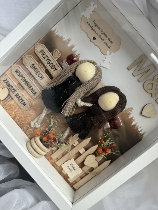 Ręcznie wykonana ramka 3D – Przyjaciółki | Personalizowany prezent
