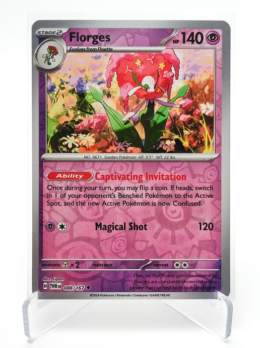 Florges 088/167 reverse holo karta pokemon Twilight Masquerade