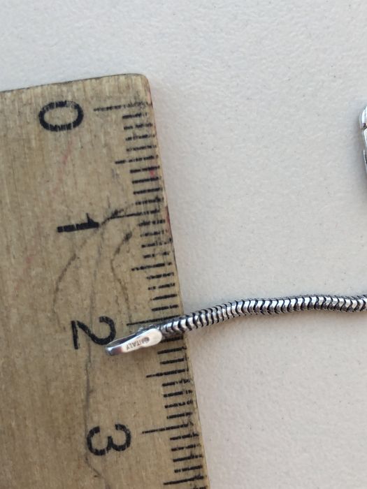 Срібний снейк 1.5 мм срібло 40 см 925 гнучкий італія темнений