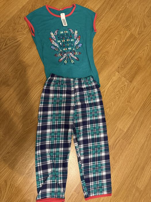 Пижама детская в клетку хлопок