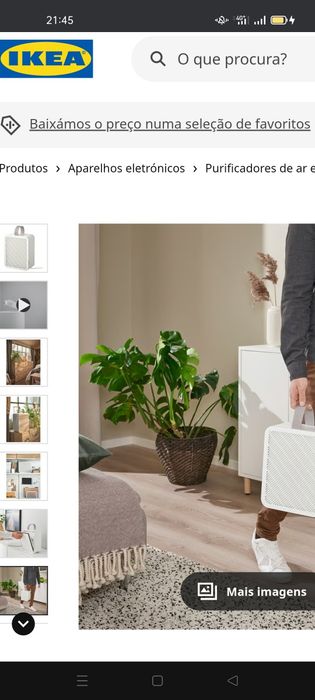 Purificador de ar, Uppatvind. IKEA, NOVO