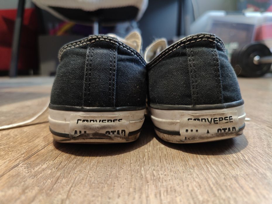 Czarne krótkie trampki Converse roz. 41