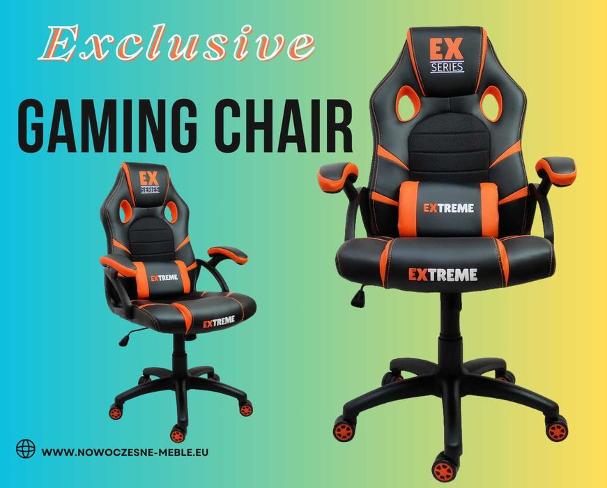 Fotel Gamingowy dla Gracza Extreme EX Black/Orange