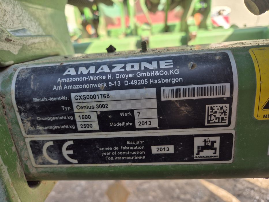 AMAZONE Cenius 3002 .Gruber