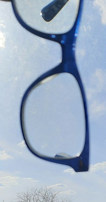 Okulary korekcyjne granatowe niebieskie oprawki