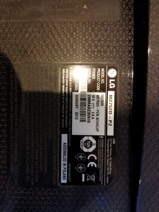 Telewizor / monitor LG M2752D-PZ z pilotem