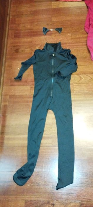 Fato do gato noir de criança