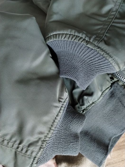 Alpha Industries MA-1 made in usa 80s Ideal zipper olive green