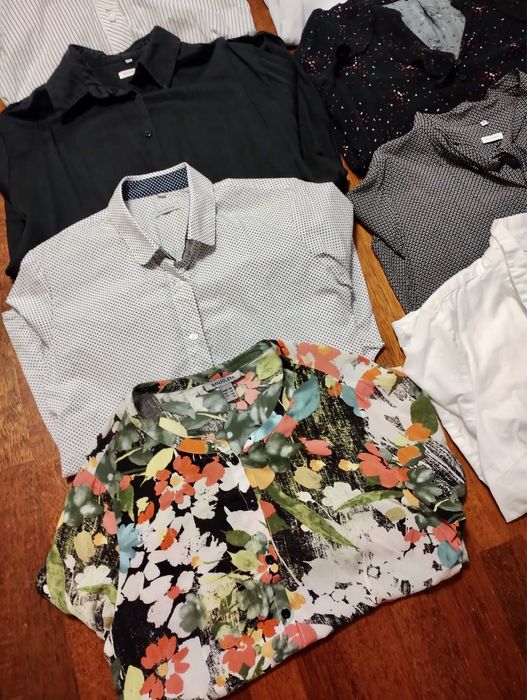 Mega zestaw bluzek do biura, eleganckie koszule