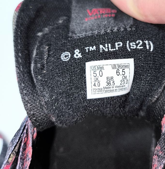 Кеды Vans X House of Terror Nightmare On Elm Street SK8-Hi 36р.