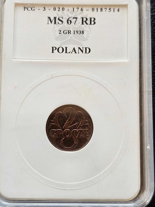 2 grosze z 1938 roku mennicze