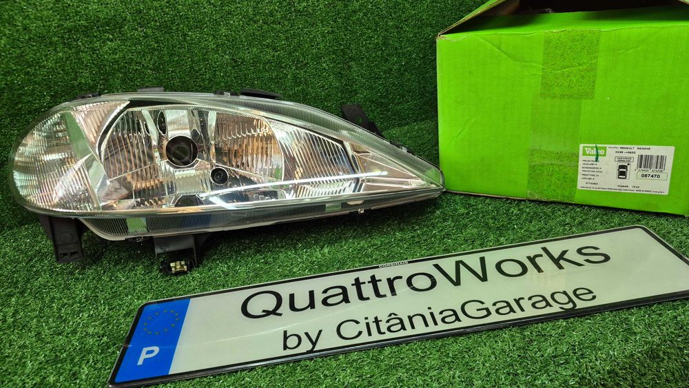 Otica Farol Frente Esquerdo Renault Megane I Phase 2 1999 a 2002 Ref. 087470 VALEO - NOVO