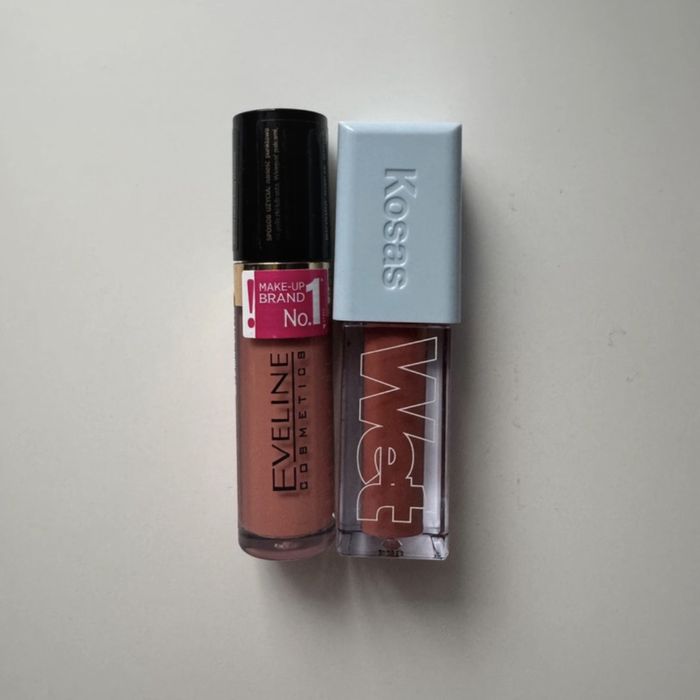 Zestaw 2 kosmetyków nowych olejek do ust i róż w płynie kosas eveline