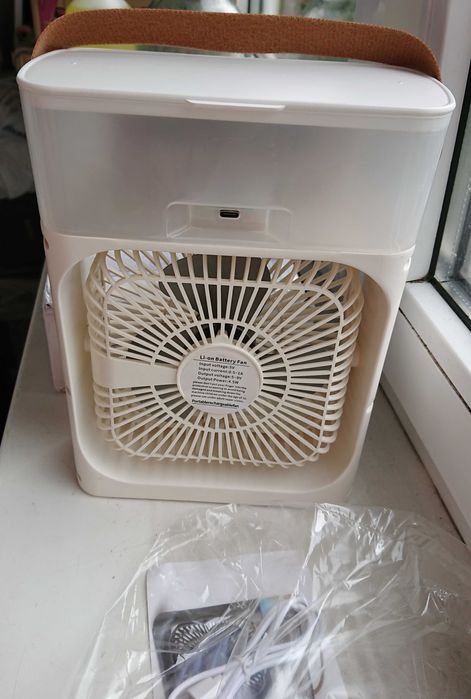 Вентилятор - увлажнитель, поворотный, холодный кондиционер, подсветка