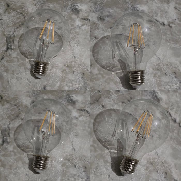 4 lampadas com casquilho e27 (grossas)