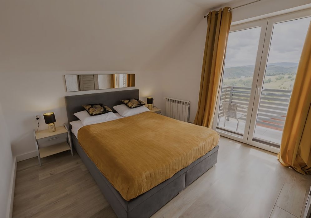 ,,Kiczara"Domki/pokoje nad J.Solińskim -punkt widokowy Polańczyk