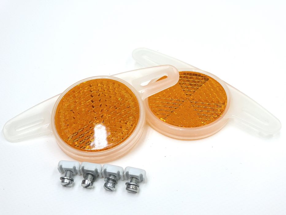 NOWE Odblaski kół Romet FSM Solidarność na szprychy kół PRL Wigry