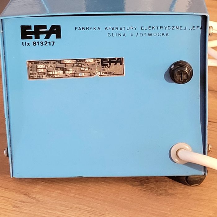 Transformator ochronny 220 / 24V. Moc 250.EFA tlx 813217