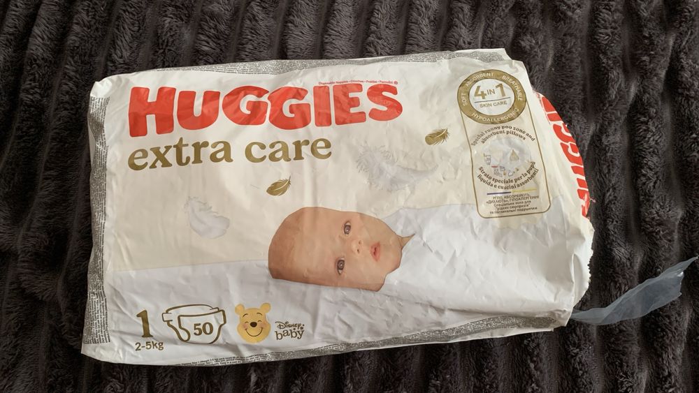 Підгуски Haggies Extra care 1, 2-5 кг