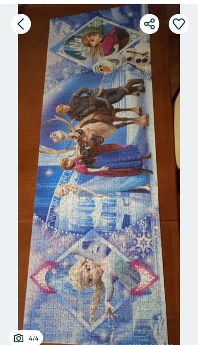 Puzzle Frozen - Kraina lodu, 1000 elementów