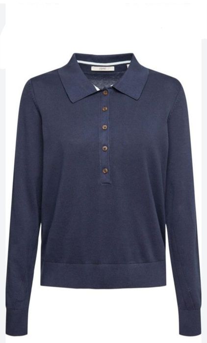 Sweter polo damski granatowy, r.S-M