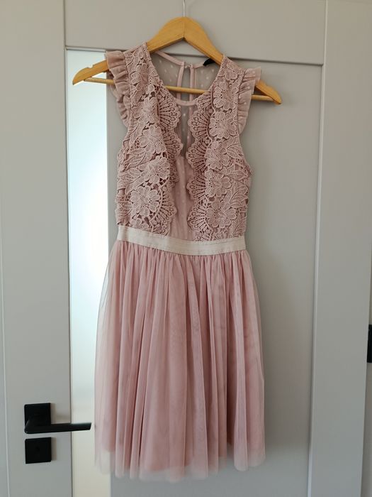 Damska sukienka rozkloszowana tiul r.36