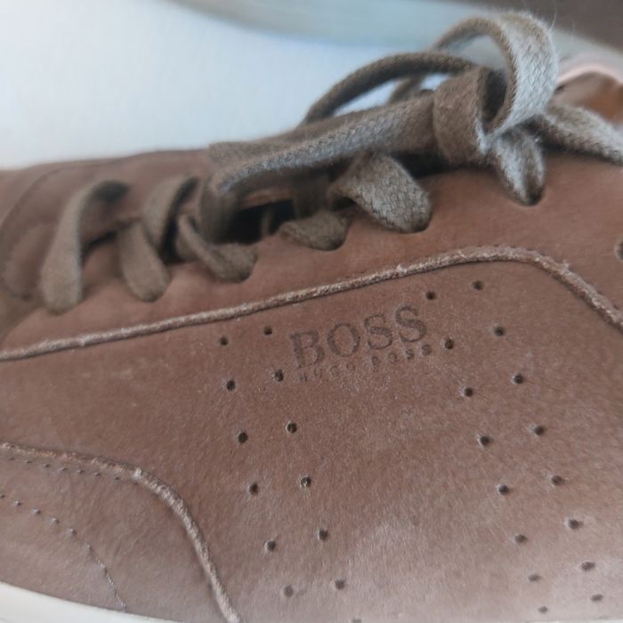 brązowe półbuty męskie Hugo Boss 41 Ribeira Ten