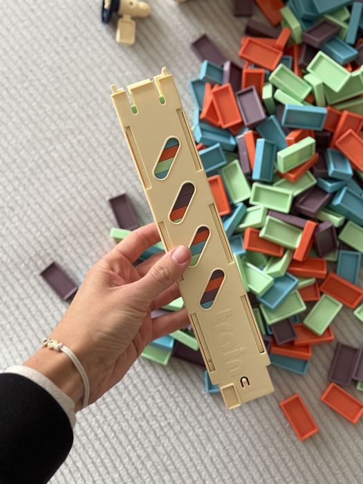 Поїзд-доміно автоматичний+ 302 фішки, музичний потяг, поезд домино