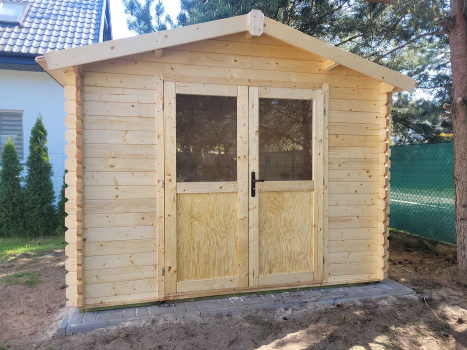 od ręki SOLIDNY domek drewniany ogrodowy *3x2*6m2*narzędziowy*ściany z balika aż 34mm